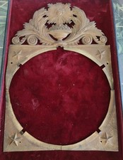 Horlogerie Horloge Comtoise , Fronton En Laiton Type Soleil   Ref FRO12