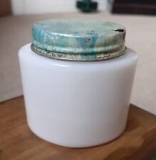 Vintage Ponds Cold Cream Milk Glass Jar