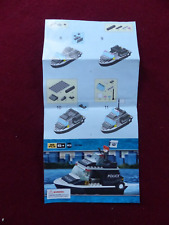 Notice instruction montage : LEGO  bateau police B 1700