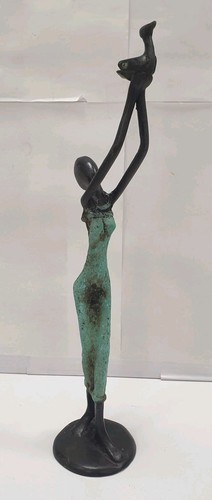 Statuette femme bronze art - statuette,