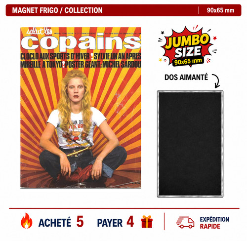 Magnet frigo sylvie vartan - sylvie,