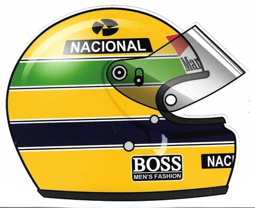 Ayrton senna right - ayrton, helmet