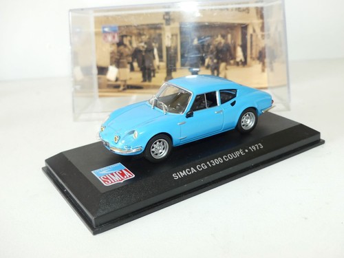 Simca 1300 coupe bleu - cg,