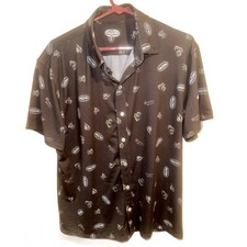 Kingsford Charcoal Weber Grill Men's Shirt Buttons - Gray -Medium - Father's Day