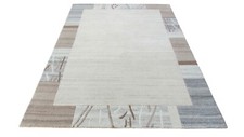Tapis Du Népal Fait Main Gris