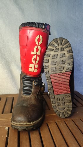 Botte moto cuir - trial, hebo
