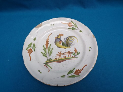 Xviii assiette coq - au,