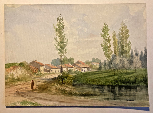 Osmond romieux aquarelle - romieux,