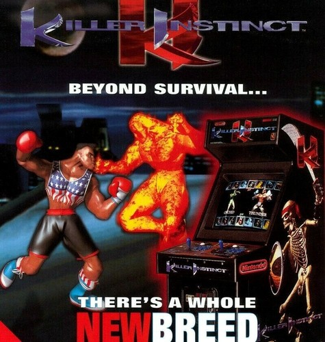 Killer instinct arcade flyer - killer,