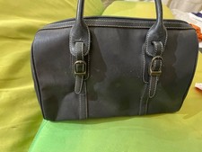 sac cuir bleu marine anses