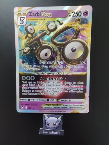 Carte pokémon zarbi vstar - carte,