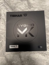 Tibhar Hybrid MK Table Tennis & Ping Pong Red Rubber, Used