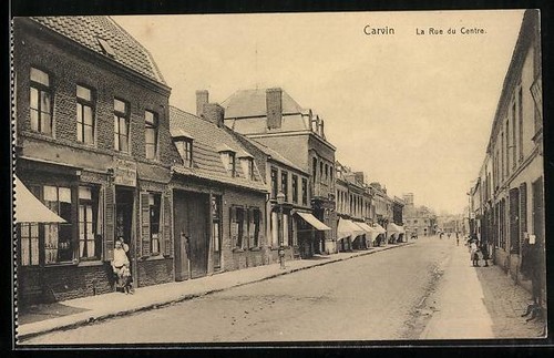 Cpa carvin rue centre - cpa, carvin,