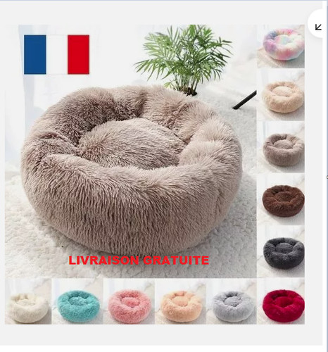 Lit donut rond - lit, chat