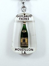 PORTE-CLES - Bourbon VINS GUILBAUD FRÈRES Mouzillon Bouteille 3D Bulle MOBILE -