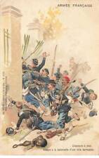 MILITARY #SAN46952 FRENCH ARMY FOOT FIGHTERS BAYONET ATTACK