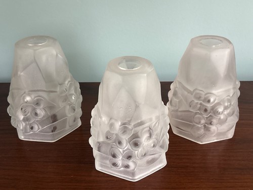 Lot trois tulipes verre - trois,