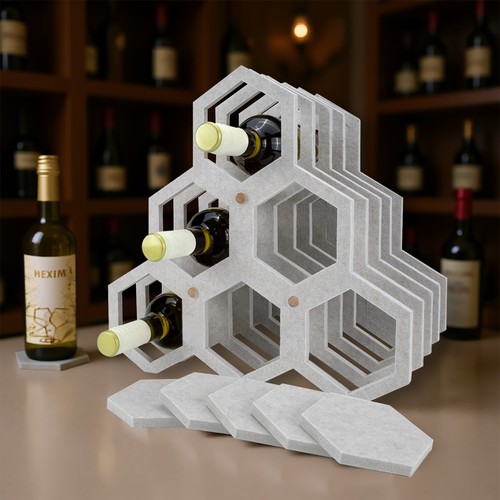 étagère vin design hexim - vin,