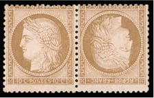 Timbre classique N°58c 10c