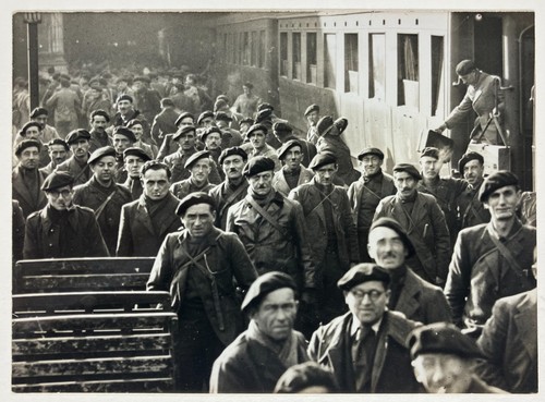 Photo wwii retour trains - photo,