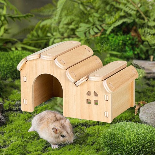 Maison bois pour hamster - en,