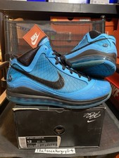 NIKE LEBRON 7 VII SZ 12 ALL STAR CHLORINE BLUE SVSM MTAG WORN ONCE CTK MVP 2010