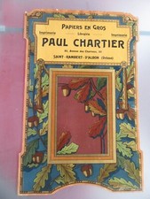 CHROMOLITHOGRAPH 1900 PAUL CHARTIER PAPERS DROME ST RAMBERT D'ALBON ART NOUVEU