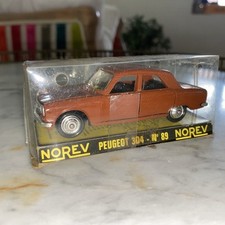 NOREV OLD 1/43 #89 PEUGEOT 304 brown dead leaf IN BOX like new.