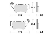 Jeu 2 plaquette de frein
