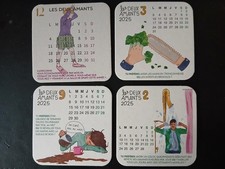 lot de 4 sous bock de bière