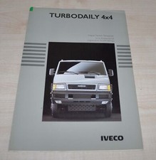 Iveco Turbo Daily 4x4 Van Truck Brochure Prospekt ENG