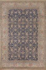 Antique Area Rug 5x8 ft.Vegetable Dye Nain Toodeshk Oriental Handmade Wool Rug