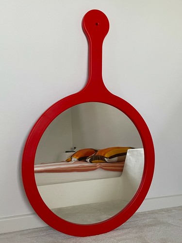 Superbe miroir orange - superbe,