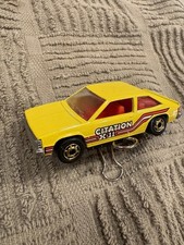 Vtg Hotwheels - Chevy Citation Yellow w/ X 11 on side  Blackwall Very Nice Cond.