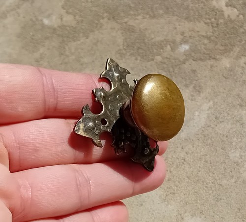 Old handle with rose window - handle,
