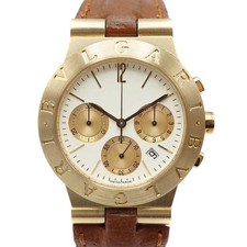 BVLGARI Diagono Sports CH35G White Case Size 36.0mm Men's Used Watch #81019