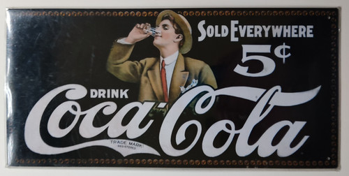 Plaque métal coca cola sold - plaque, coca-cola