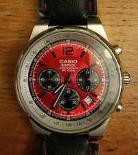 Casio Edifice Red Quartz