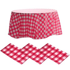 Lot de 6 nappes rondes en