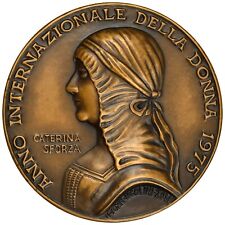 Caterina Sforza Medal, Lady of Forlì, 1975, Author Irene Ugolini Zoli
