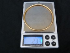 bracelet jonc or 18 carats