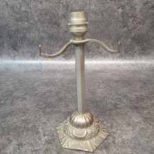 Antique 1930s Art Deco Vintage Silver Bronze Lamp Stand Ref AP197