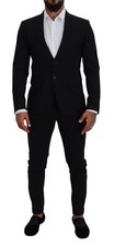 DSQUARED2 Costume 2 Pièce London Noir Laine Simple Boutonnière IT48/US38/M
