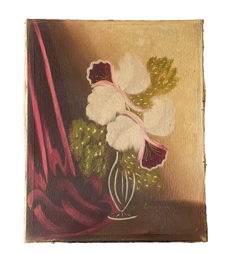 Ancien tableau huile sur - huile, toile