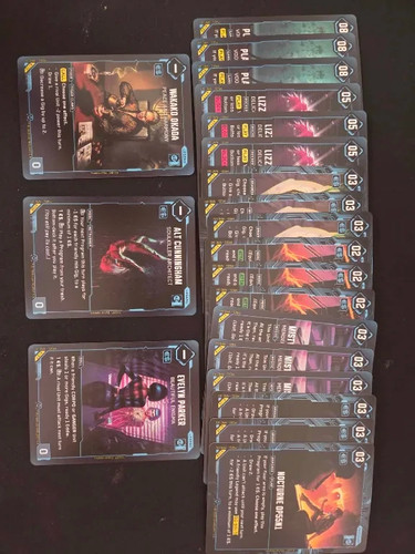 Cyberpunk tcg playset blue - tcg,
