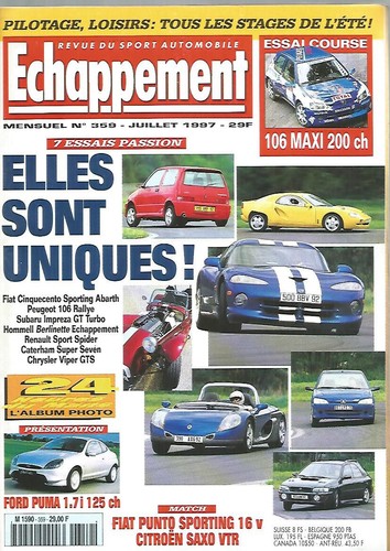 Echappement 359 cinquecento - echappement,