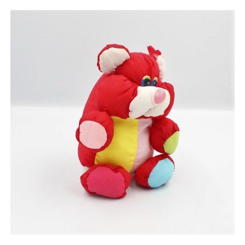 Peluche puffalump ours rouge - peluche,