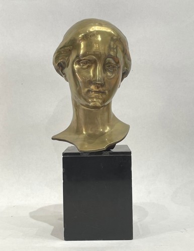 Bronze buste femme vierge - bronze,