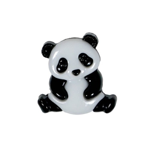 Bouton fantaisie panda - panda, à