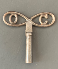 Antique Key Pendulum Iron Paris Movement Clock 19th Square 4.66mm Art Deco